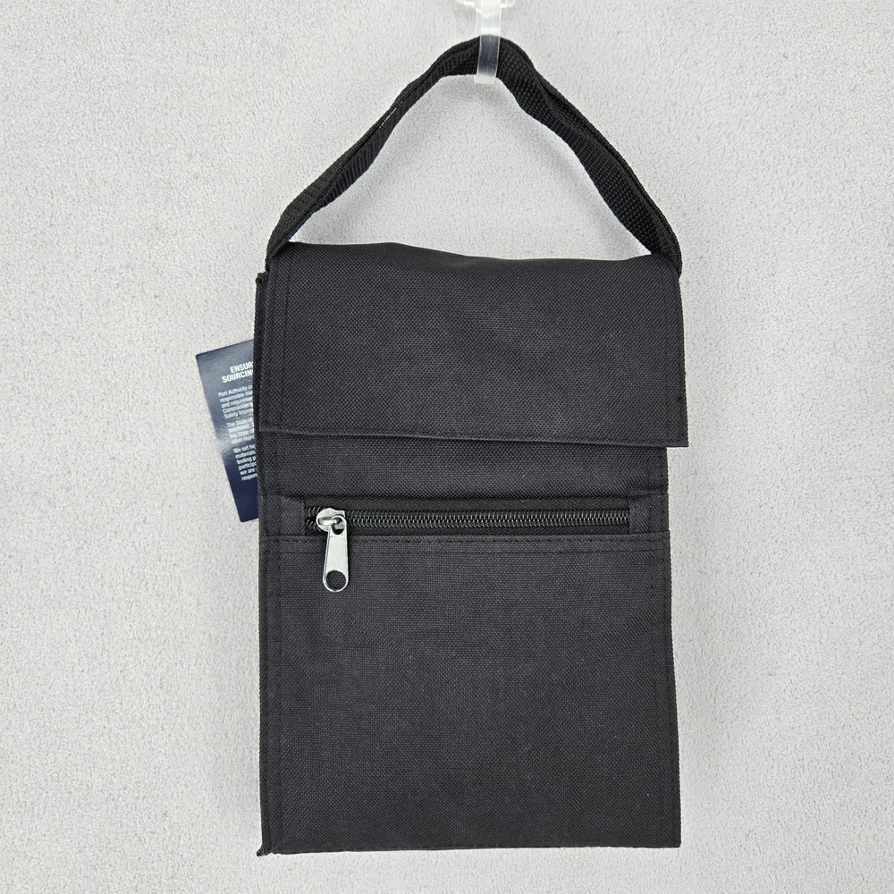 Port Authority BG115 New Black Insulated Lunch Cooler Bag Minimalist Utility